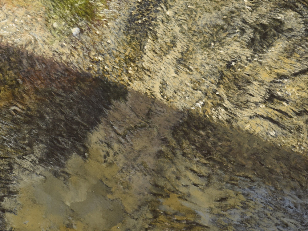 Sandro Bastioli. Hyperrealistic oil on canvas painting: artwork depicting ancient wall. A painting characterized by extraordinary visual rendering. Detail 2