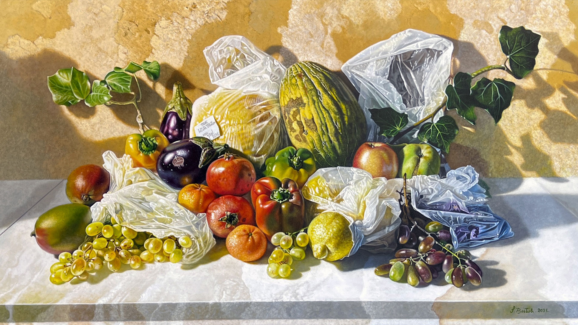 Sandro Bastioli, pittura iperrealista: opera della collezione Natura Morta
