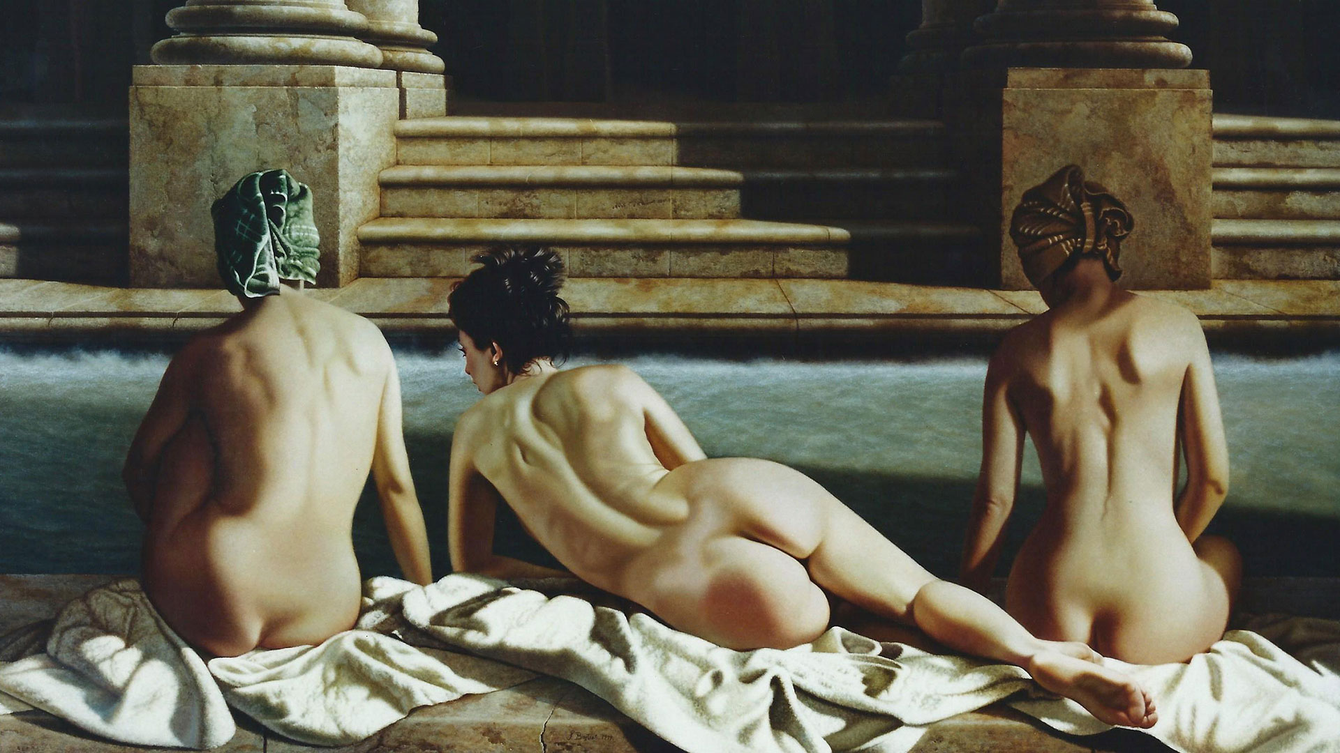 Sandro Bastioli, pittura iperrealista: opera della collezione Nudo