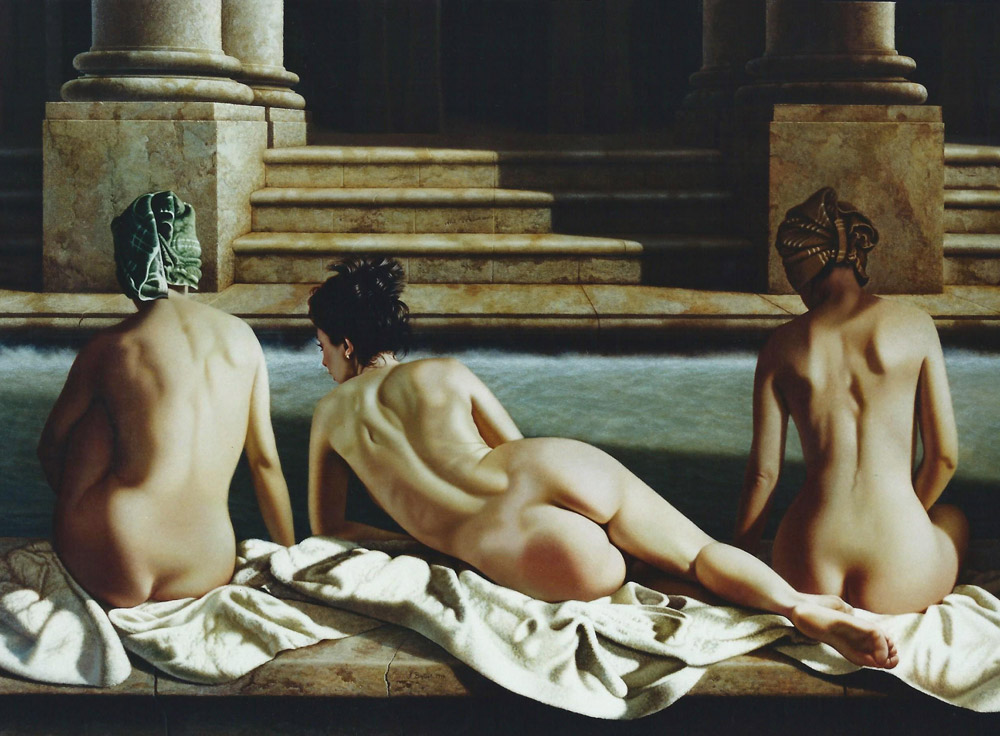 Sandro Bastioli - Italian Hyperrealist Painter - Painting creation